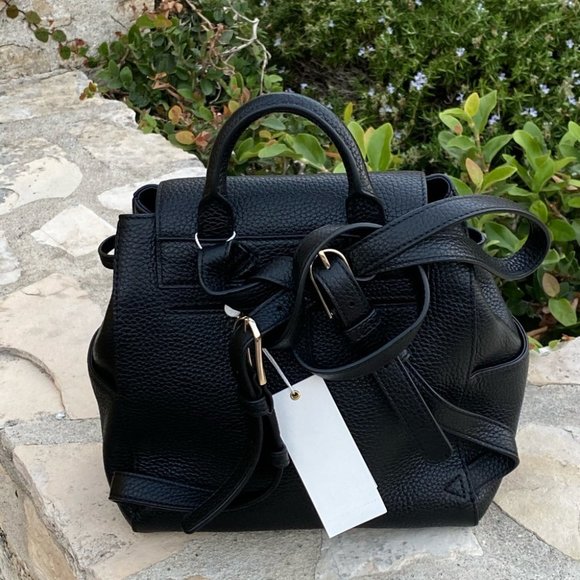 NWT Tory Burch Thea mini backpack black leather - Picture 2 of 7